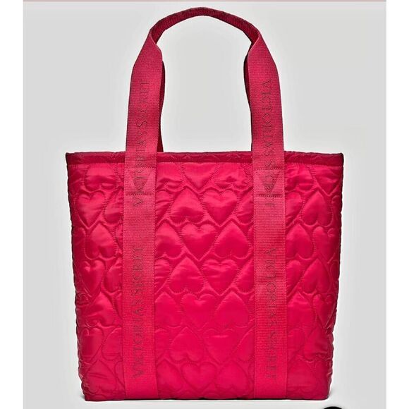 NWT VICTORIA SECRET QUILTED TOTE BAG - Picture 2 of 5